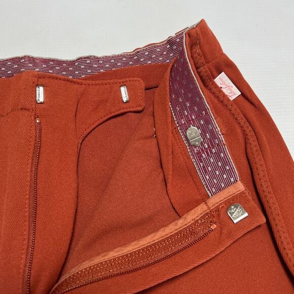 NEW Tailored Sportsman English Riding Habits Breech SIZE 28 Orange NWT STAIN - Picture 7 of 13
